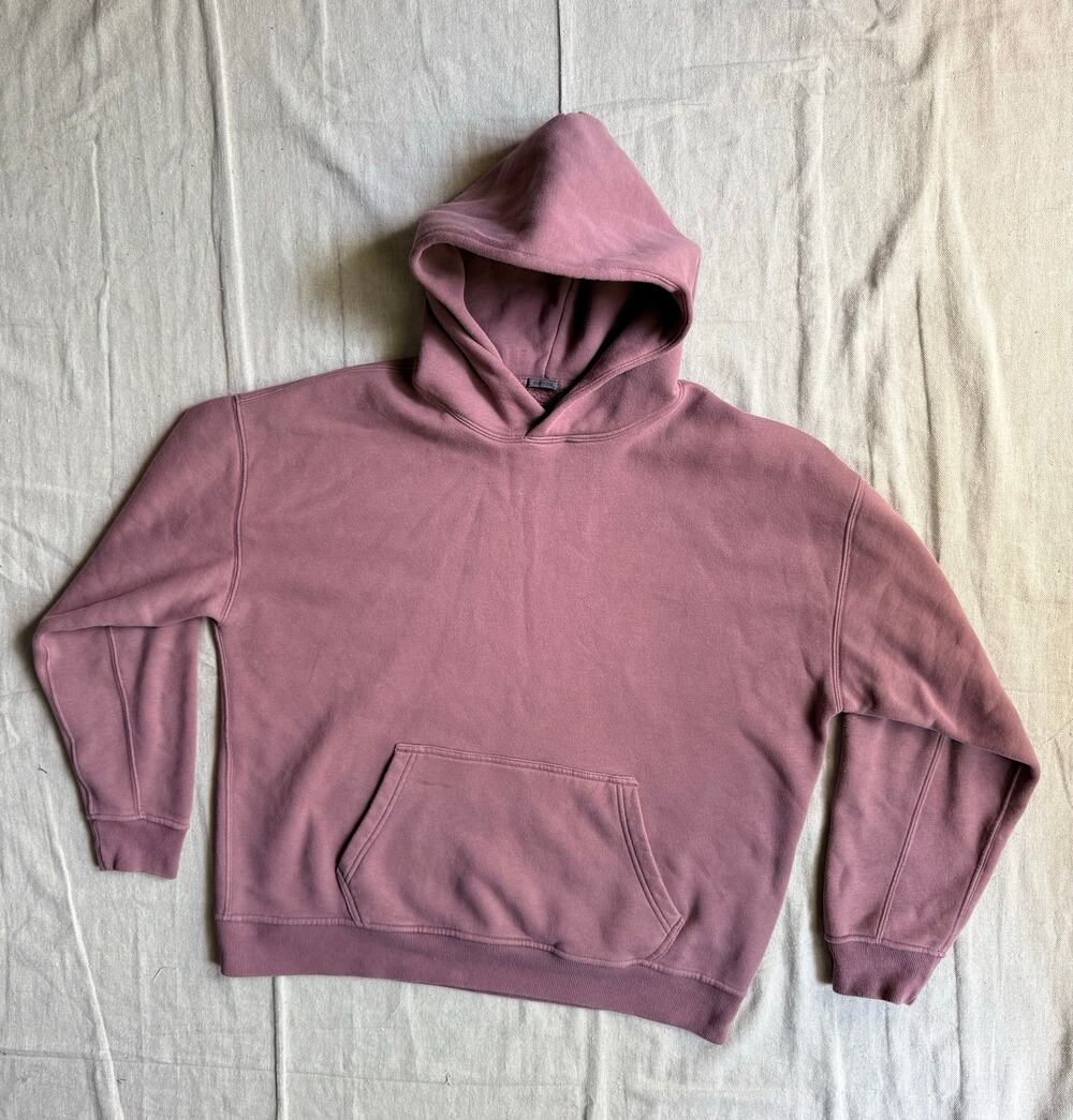 Abercrombie & Fitch Hoodie Men's M Soft A&F Essentials Oversized Boxy Mauve Pink